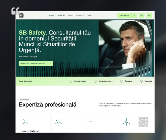 SB Safety, site bilingv pentru consultanță SSM și situații de urgență